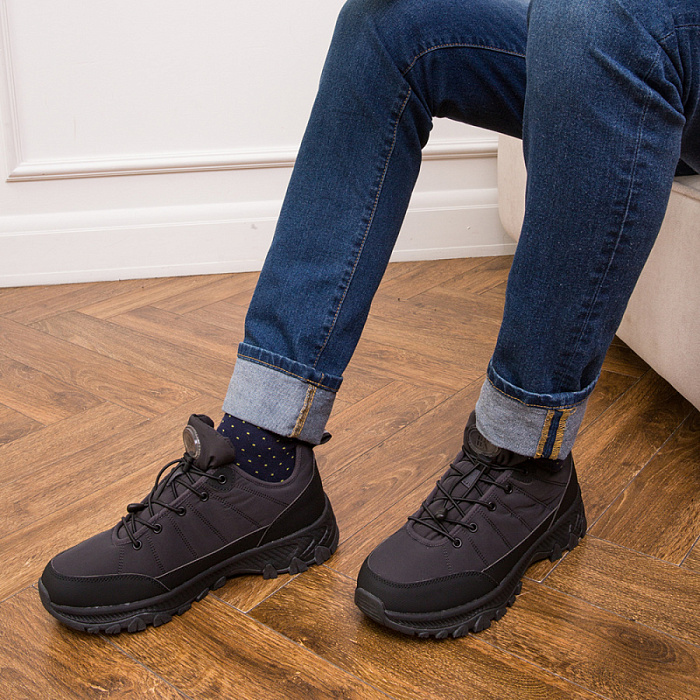 Мужские кроссовки BRUNO RENZONI  серые, артикул 138153/13-02BR