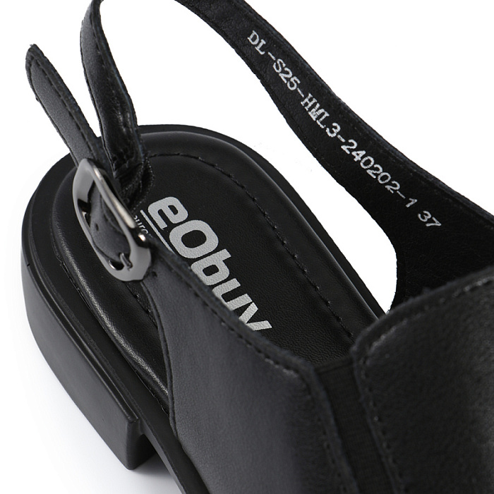Женские сандалии eObuv черные, артикул DL-S25-HML3-240202-1