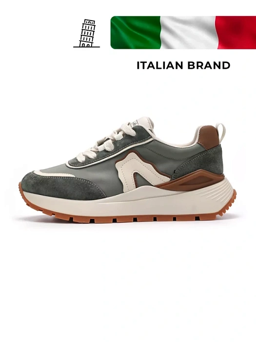 Женские кроссовки SOFIA-ALEXANDRA зеленые, артикул SA16528-WT-1