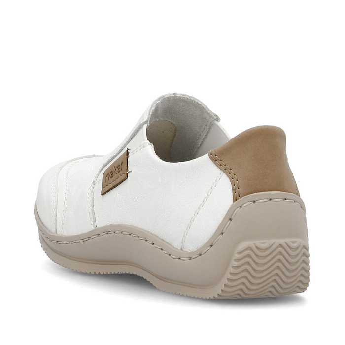 Женские туфли RIEKER белые, артикул L1755-80