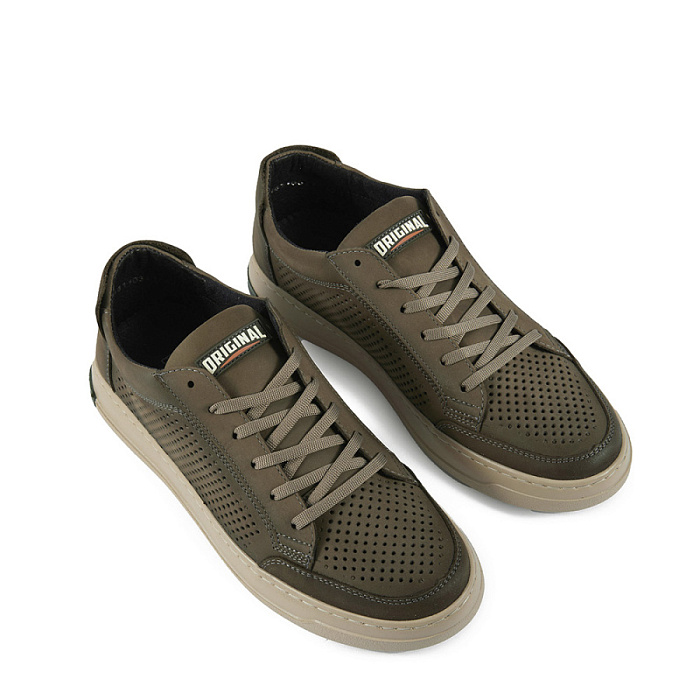 Мужские кеды BRUNO RENZONI  хаки, артикул 033.161103/1