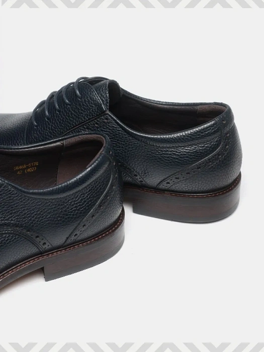 Мужские туфли BRUNO RENZONI  синие, артикул 5646AB-517B