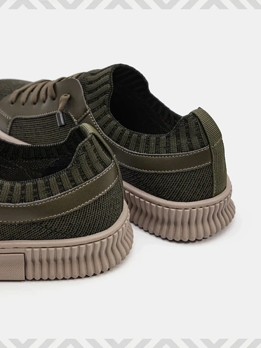 Мужские кеды BRUNO RENZONI  зеленые, артикул ZS23122-11