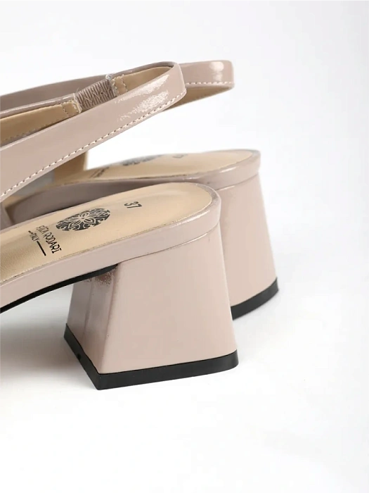 Женские слингбэки FEDERICA RODARI бежевые, артикул 43E-H5440-L95043-4