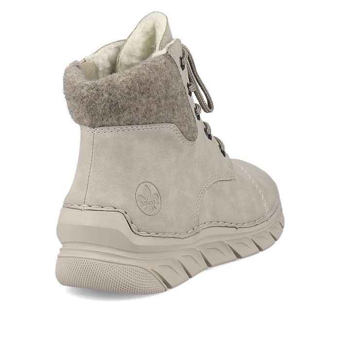 Женские ботинки basic RIEKER бежевые, артикул 55000-60