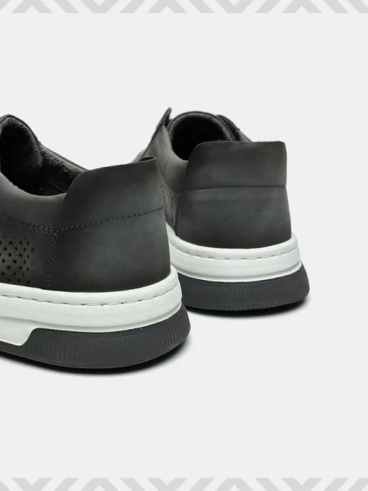 Мужские кеды BRUNO RENZONI  серые, артикул 033.261103