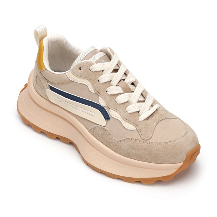 Женские кроссовки STROBBS бежевые, артикул F7388-9