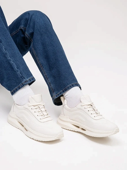 Мужские кроссовки BRUNO RENZONI  белые, артикул SY52302-2