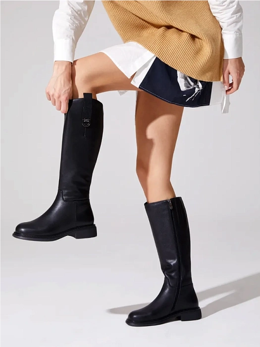 Женские сапоги FEDERICA RODARI черные, артикул 15E-BA4123D-7