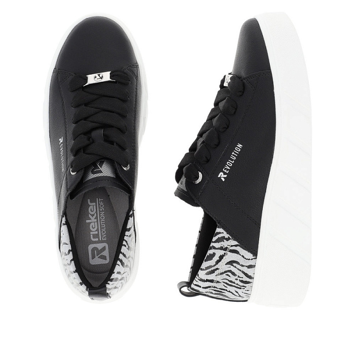 Женские кеды RIEKER черные, артикул W0502-02