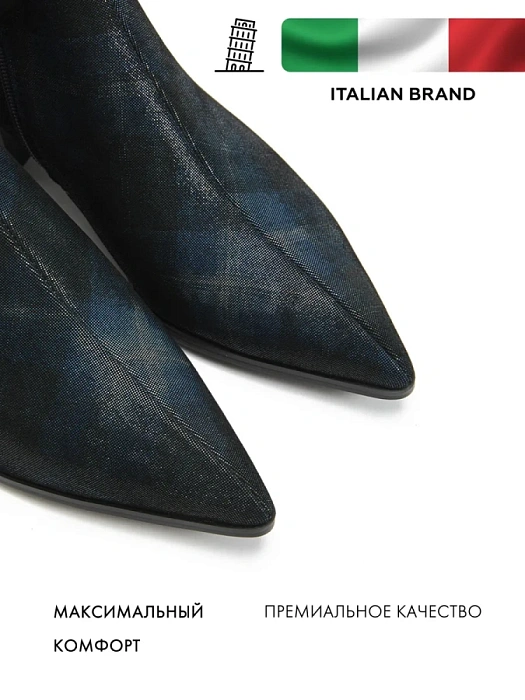 Женские ботильоны FEDERICA RODARI синие, артикул 7E-3C515-977