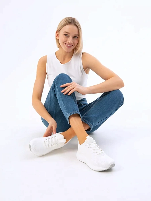 Женские кроссовки SOFIA-ALEXANDRA белые, артикул SA16477-WB/8-1