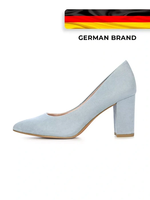 Женские туфли-лодочки MARCO TOZZI голубые, артикул 2-22408-42-847