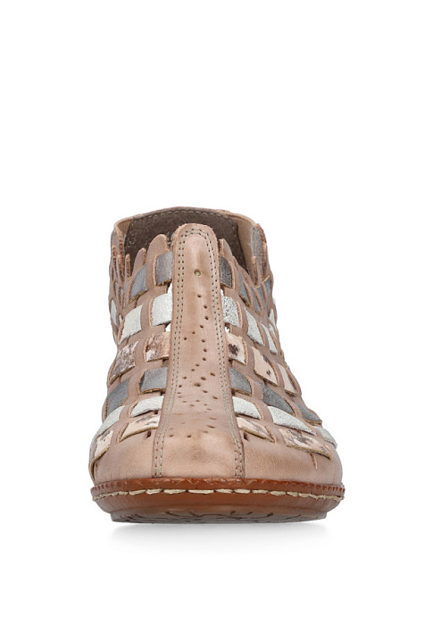 Женские туфли RIEKER бежевые, артикул 46778-64