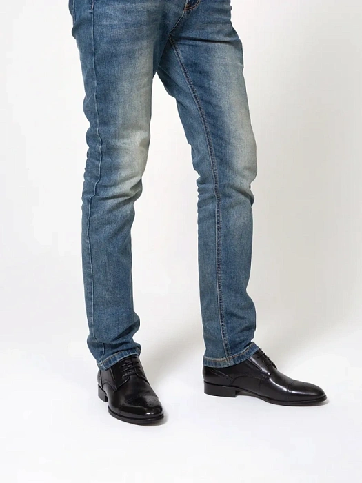 Мужские туфли BRUNO RENZONI  черные, артикул 5526A-707A