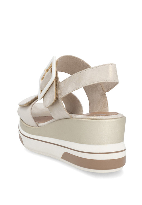 Женские босоножки  REMONTE бежевые, артикул D1P50-91