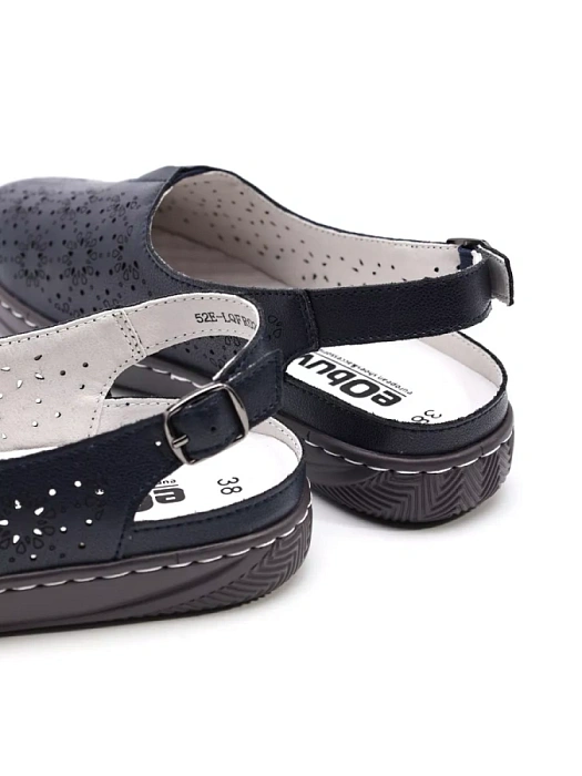 Женские слингбэки eObuv синие, артикул 52E-LQFR026-2