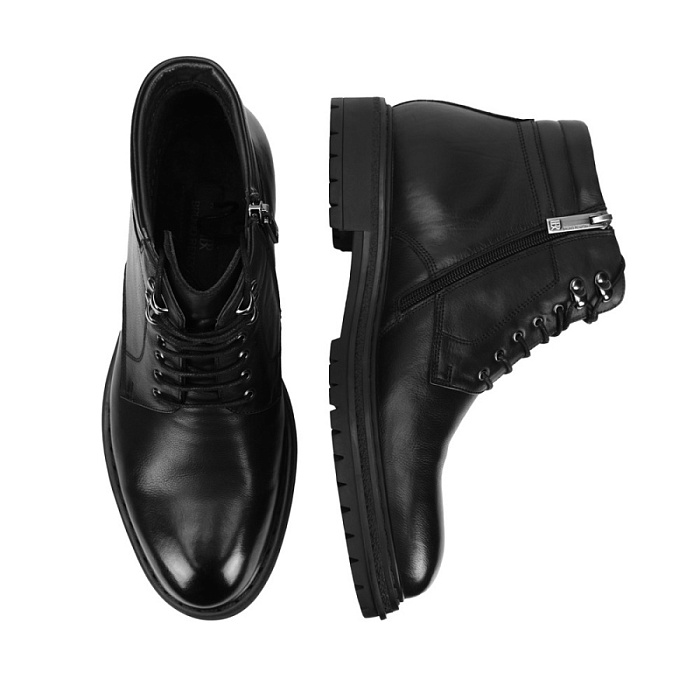 Мужские ботинки basic BRUNO RENZONI  черные, артикул 5509X-900A-R
