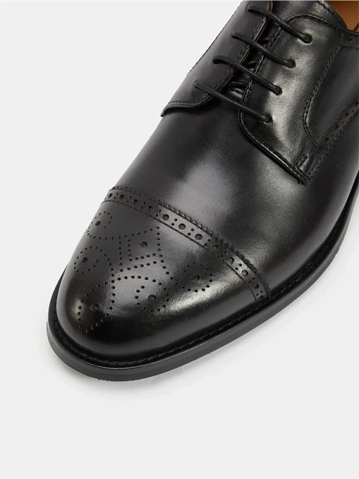 Мужские туфли BRUNO RENZONI  черные, артикул 3396D-5-N540P