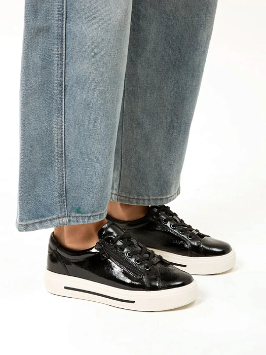 Женские кеды CAPRICE черные, артикул 9-23351-43-019