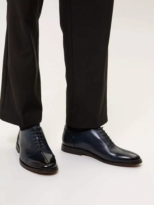 Мужские оксфорды BRUNO RENZONI  синие, артикул G216AB-G5C-BNP