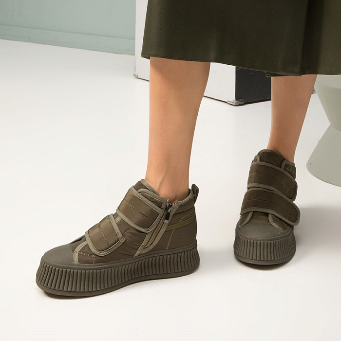 Женские ботинки basic SOFIA-ALEXANDRA хаки, артикул SA15903-WN/8