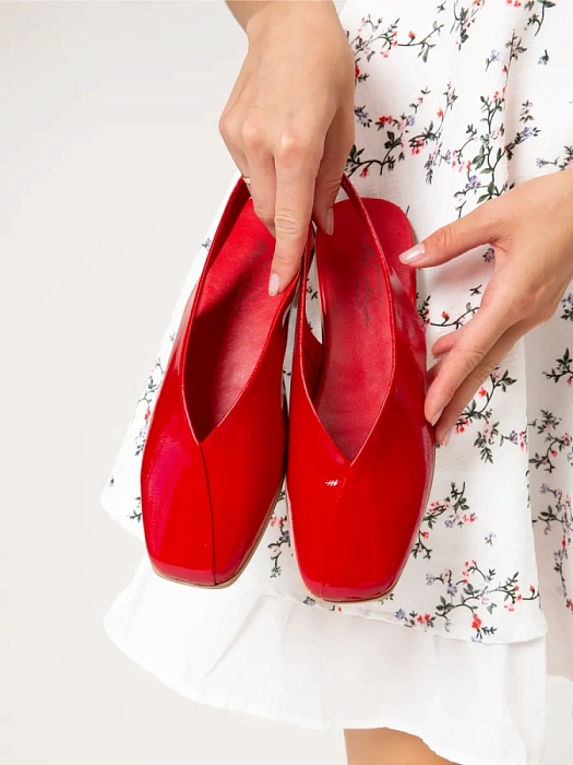 Женские слингбэки SOFIA-ALEXANDRA красные, артикул 51-BMA4-3-507