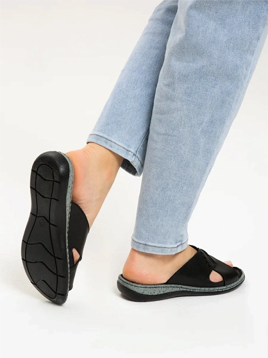Женские сабо eObuv черные, артикул D25YT-1385-01