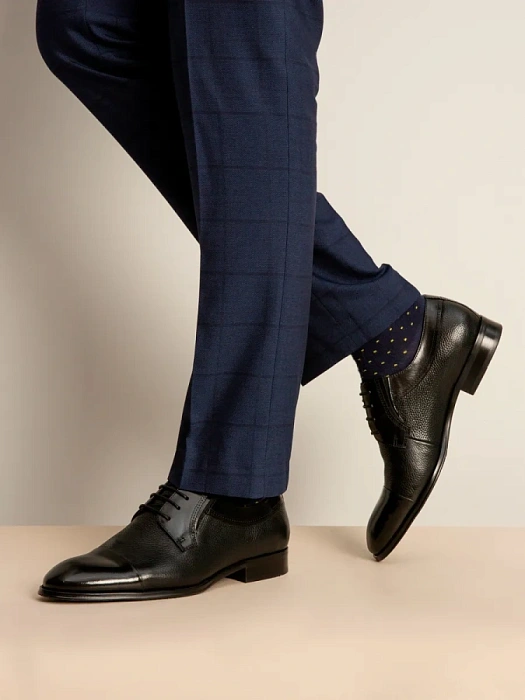 Мужские туфли basic BRUNO RENZONI  черные, артикул 5240A-758B