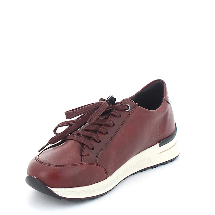 Женские кроссовки RIEKER бордовые, артикул N1406-35