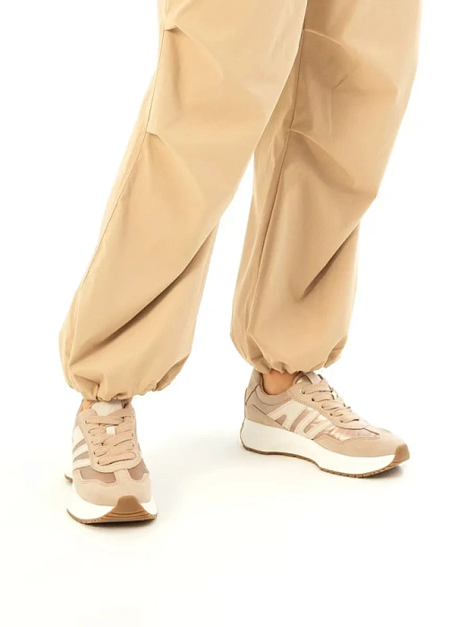 Женские кроссовки MARCO TOZZI бежевые, артикул 2-23748-42-435