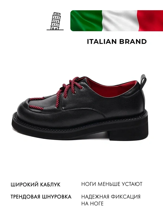 Женские туфли FEDERICA RODARI черные, артикул 4E-3579-202