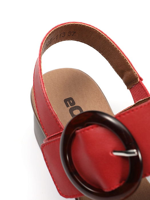 Женские босоножки  eObuv красные, артикул EA025-113