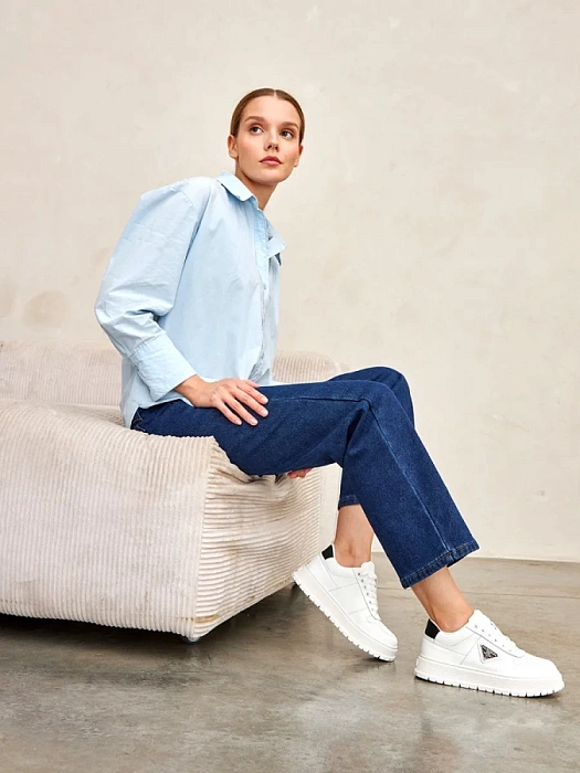 Женские кеды Donna Daniella  белые, артикул 42-TZV6-3-112