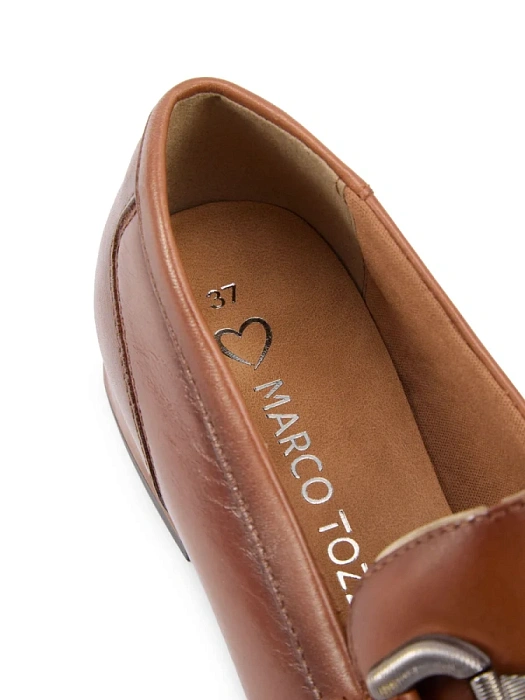 Женские лоферы MARCO TOZZI рыжие, артикул 2-24249-45-305