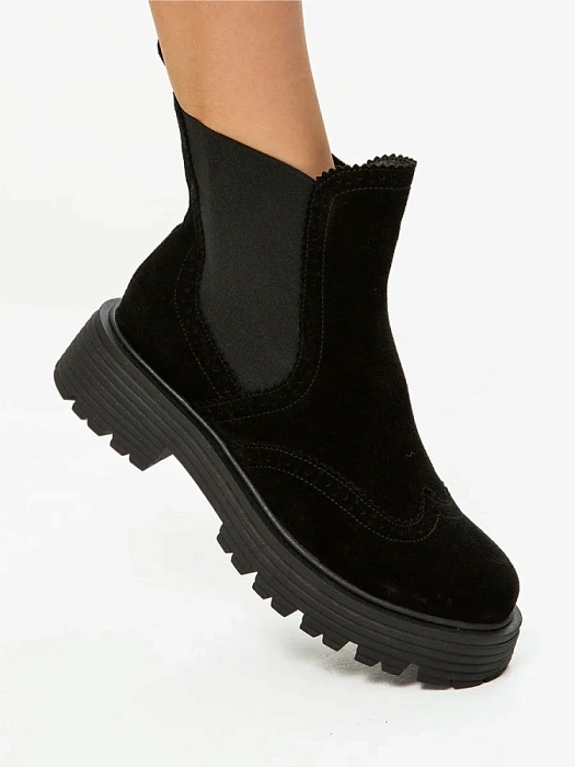 Женские челси eObuv черные, артикул EO-Q-1-24-11/black