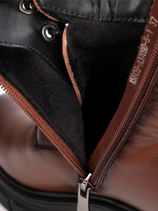 Женские ботинки FEDERICA RODARI шоколадные, артикул 15EOB-A3709D-6-1