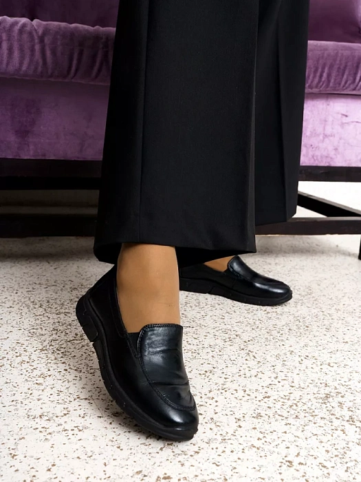 Женские туфли basic eObuv черные, артикул 9-74702-41-040