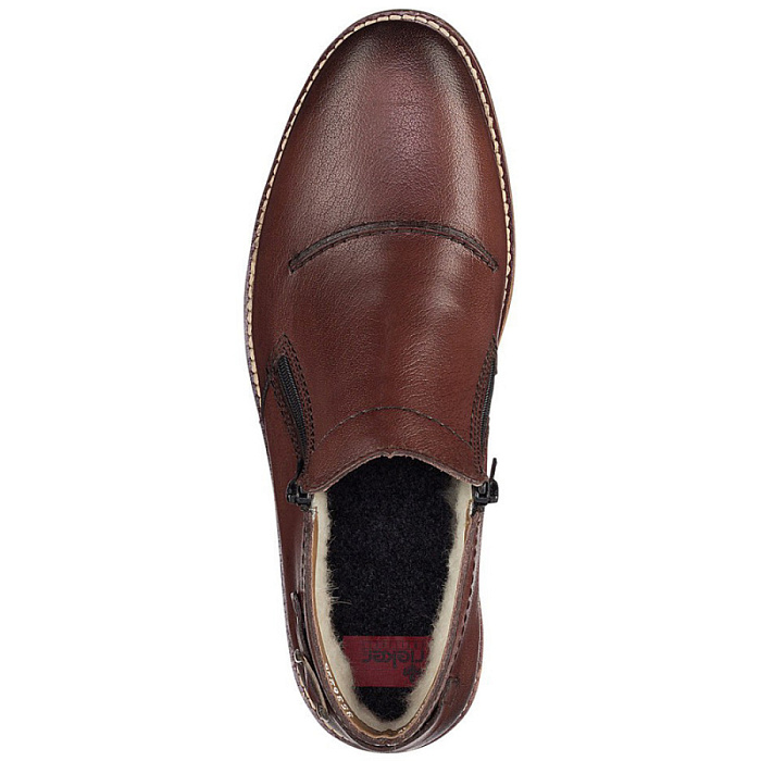 Мужские ботинки basic RIEKER коричневые, артикул 35362-25
