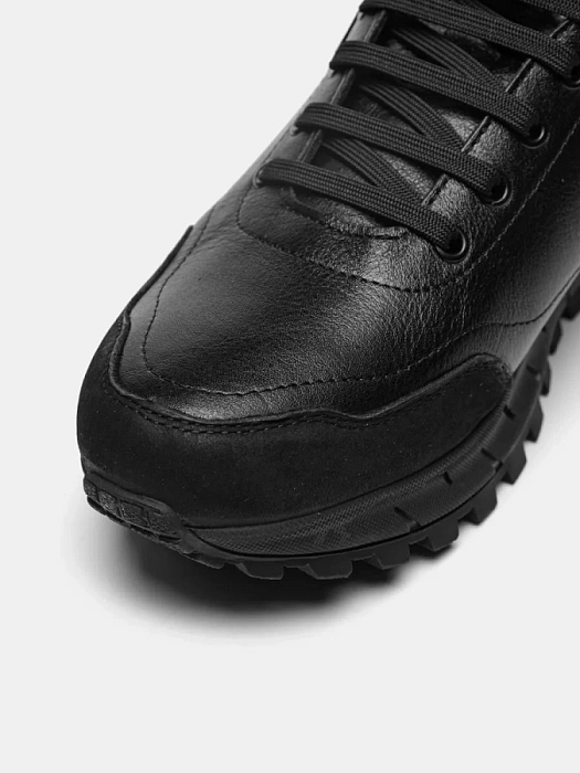 Мужские ботинки basic BRUNO RENZONI  черные, артикул BR-00003M