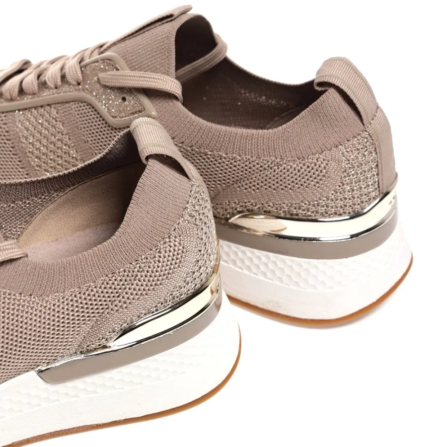 1-23712-42-498 Кроссовки жен.текстиль бежевый купить по цене 6890