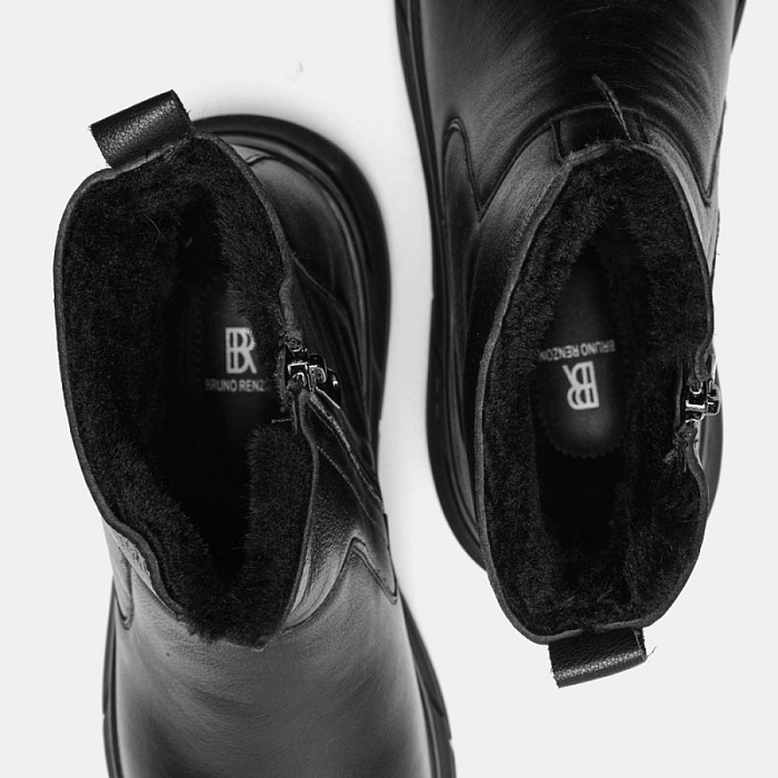 Мужские ботинки basic BRUNO RENZONI  черные, артикул BR14602-MN/10