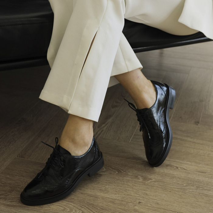 Женские туфли basic CAPRICE черные, артикул 9-23201-41-017