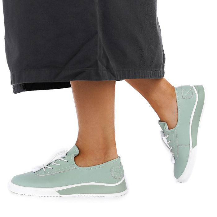 Женские туфли Donna Daniella  зеленые, артикул D231-R-LG-02-Z