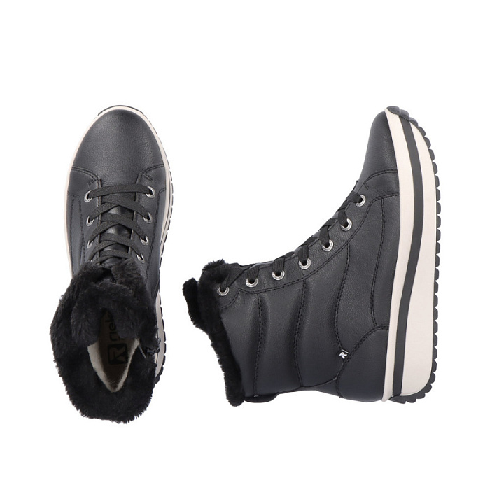 Женские ботинки basic RIEKER черные, артикул W0963-01