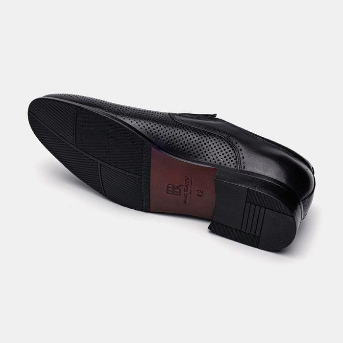 Мужские туфли basic BRUNO RENZONI  черные, артикул 5281B-990A
